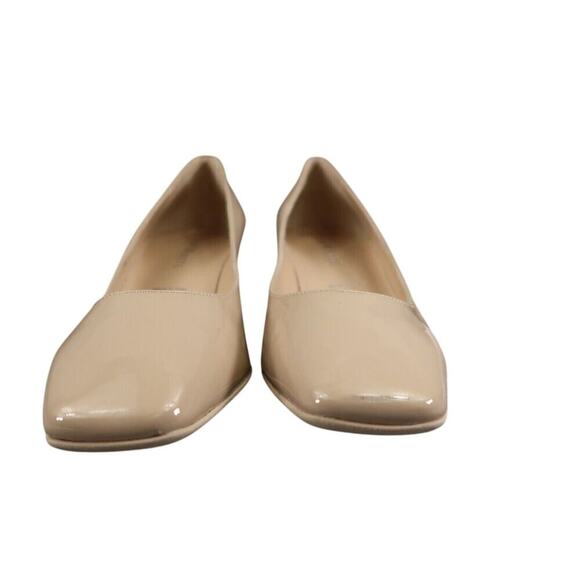 Ron White Shoes Womens 37 Pumps Square Toe Block Heel Patent Leather Lizbeth Tan - Picture 4 of 16